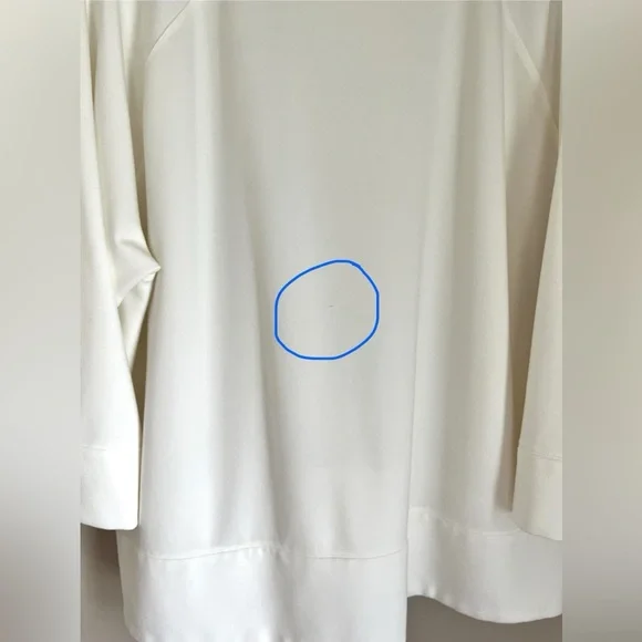 Eileen Fisher Woman’s Ivory/Cream Crew Neck Top sz 3X - Picture 10 of 14